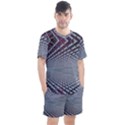 Metal Sci Fi Fantasy Background Men s Mesh Tee and Shorts Set View1