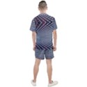 Metal Sci Fi Fantasy Background Men s Mesh Tee and Shorts Set View2