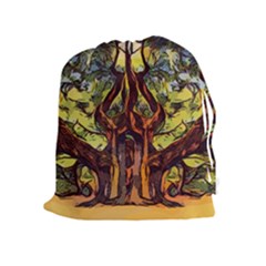 Tree Monster Maestro Landscape Drawstring Pouch (xl) by Pakrebo