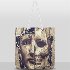 Creepy Photo Collage Artwork Full Print Rope Handle Tote (large) by dflcprintsclothing