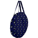 Eyes Blue Plaid Giant Round Zipper Tote View3