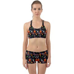 Halloween Treats Pattern Black Back Web Gym Set by snowwhitegirl
