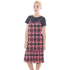 Retro Flower Pink Brown Camis Fishtail Dress by snowwhitegirl