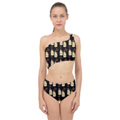 Victorian Skeleton Black Spliced Up Two Piece Swimsuit by snowwhitegirl