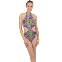 Ml 115 Halter Side Cut Swimsuit by ArtworkByPatrick