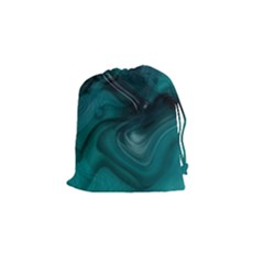 Abstract Graphics Water Web Layout Drawstring Pouch (small) by Pakrebo