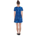 Rendering Streak Wave Background Drop Hem Mini Chiffon Dress View2