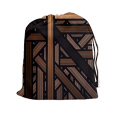 Fractal Pattern Texture Design Drawstring Pouch (xxl) by Pakrebo