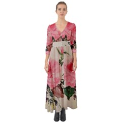 Margaret s Rose Button Up Boho Maxi Dress by Riverwoman