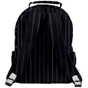 Dark Linear Abstract Print Rounded Multi Pocket Backpack View3