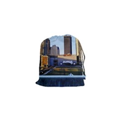 Columbus Skyline Drawstring Pouch (xs) by Riverwoman