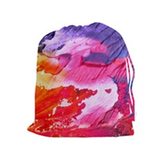 Abstract Art Background Paint Drawstring Pouch (xl) by Pakrebo