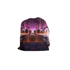 Fractal Mandelbulb 3d Drawstring Pouch (small) by Pakrebo