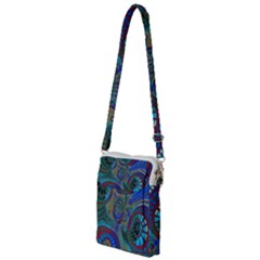 Fractal Abstract Line Wave Design Multi Function Travel Bag by Pakrebo