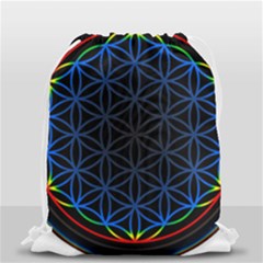 Flower Of Life Drawstring Bag (small) by Sudhe
