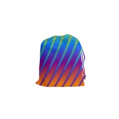 Abstract Fractal Multicolored Background Drawstring Pouch (xs) by Sudhe