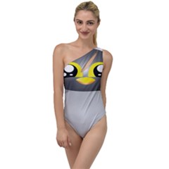 Cute Penguin Animal To One Side Swimsuit by Sudhe