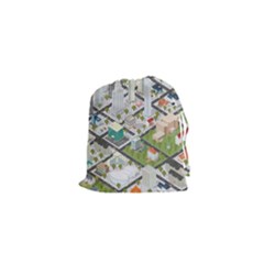 Simple Map Of The City Drawstring Pouch (xs) by Sudhe