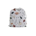 Grey Toned Pattern Drawstring Pouch (Medium) View1