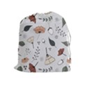 Grey Toned Pattern Drawstring Pouch (XL) View1