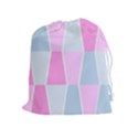 Geometric Pattern Design Pastels Drawstring Pouch (XL) View1