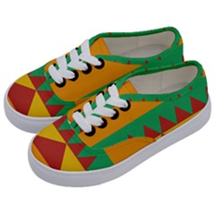 Burger Bread Food Cheese Vegetable Kids  Classic Low Top Sneakers by Sudhe