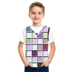 Color Tiles Abstract Mosaic Background Kids  Sportswear by Sudhe