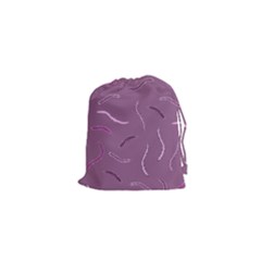 Plumelet Pen Ethnic Elegant Hippie Drawstring Pouch (xs) by Sudhe