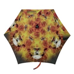 Fractal Lion Mini Folding Umbrellas by Sudhe
