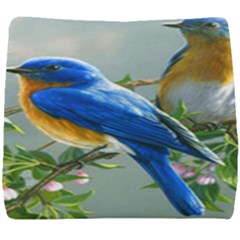 Loving Birds Seat Cushion by Sudhe