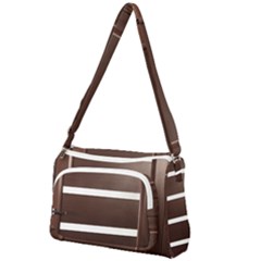 Minimalis Brown Door Front Pocket Crossbody Bag by Sudhe