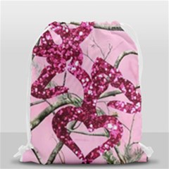 Love Browning Deer Glitter Drawstring Bag (small) by Sudhe