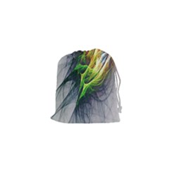 Fractal Art Paint Pattern Texture Drawstring Pouch (xs) by Sudhe