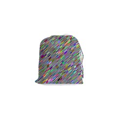 Waves Background Wallpaper Stripes Drawstring Pouch (xs) by Sudhe