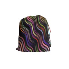 Psychedelic Background Wallpaper Drawstring Pouch (medium) by Sudhe