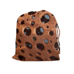 Texture Pattern Wallpaper Background Pattern Holes Drawstring Pouch (xl) by Sudhe