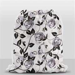Floral Pattern Background Drawstring Bag (small) by Sudhe