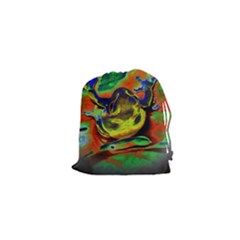 Abstract Transparent Background Drawstring Pouch (xs) by Sudhe