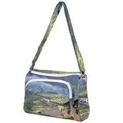 Rock Scenery The H Mong People Home Front Pocket Crossbody Bag by Sudhe