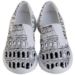 Line Art Architecture Kids  Lightweight Slip Ons by Sudhe