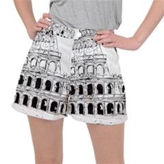 Line Art Architecture Stretch Ripstop Shorts by Sudhe