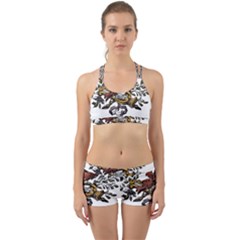 Transparent Background Bird Back Web Gym Set by Sudhe