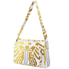 Knife Revenge Emblem Bird Eagle Front Pocket Crossbody Bag by Sudhe