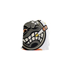 Smoking Cartoon Evil Bomb Cartoon Drawstring Pouch (xs) by Sudhe