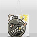 Smoking Cartoon Evil Bomb Cartoon Full Print Rope Handle Tote (Large) View1