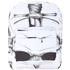 Skull Knife Euclidean Vector Skull Sword Inserted Full Print Backpack by Sudhe