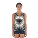 Abstract Fractal Pattern Lines Sport Tank Top  View1