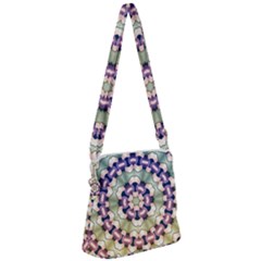Digital Art Art Artwork Abstract Zipper Messenger Bag by Pakrebo