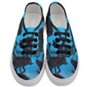 Awesome Black Wolf With Crow And Spider Women s Classic Low Top Sneakers View1
