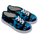 Awesome Black Wolf With Crow And Spider Kids  Classic Low Top Sneakers View3